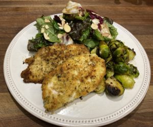 Whole 30 Day 8, Chicken Cutlets served 2 ways